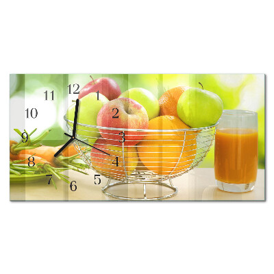 Orizzontale orologio da parete Frutta e nettare