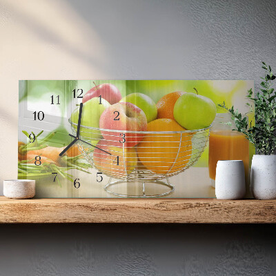 Orizzontale orologio da parete Frutta e nettare