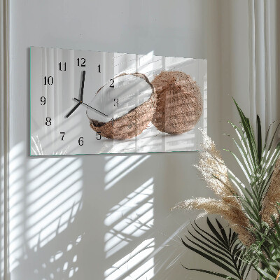 Orologio con stampa orizzontale Noci esotiche