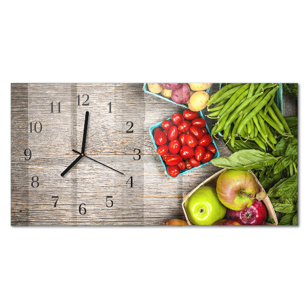 Orologio con stampa orizzontale Verdure