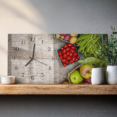 Orologio con stampa orizzontale Verdure