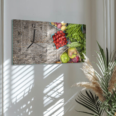 Orologio con stampa orizzontale Verdure