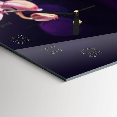 Orizzontale orologio da parete Orchidea orchidea