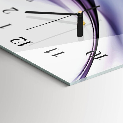 Orologio in vetro orizzontale Piogge colorate