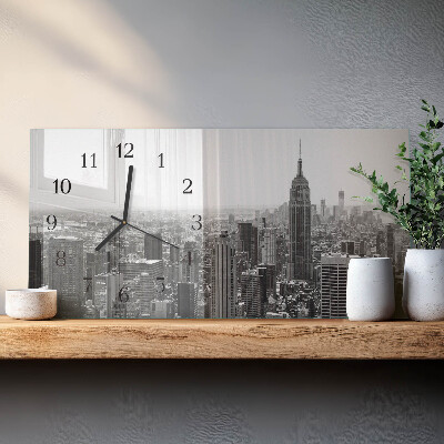 Orologio con stampa orizzontale New York Manhattan