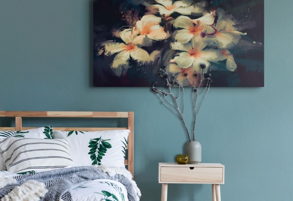 un'immagine alla moda per la camera da letto