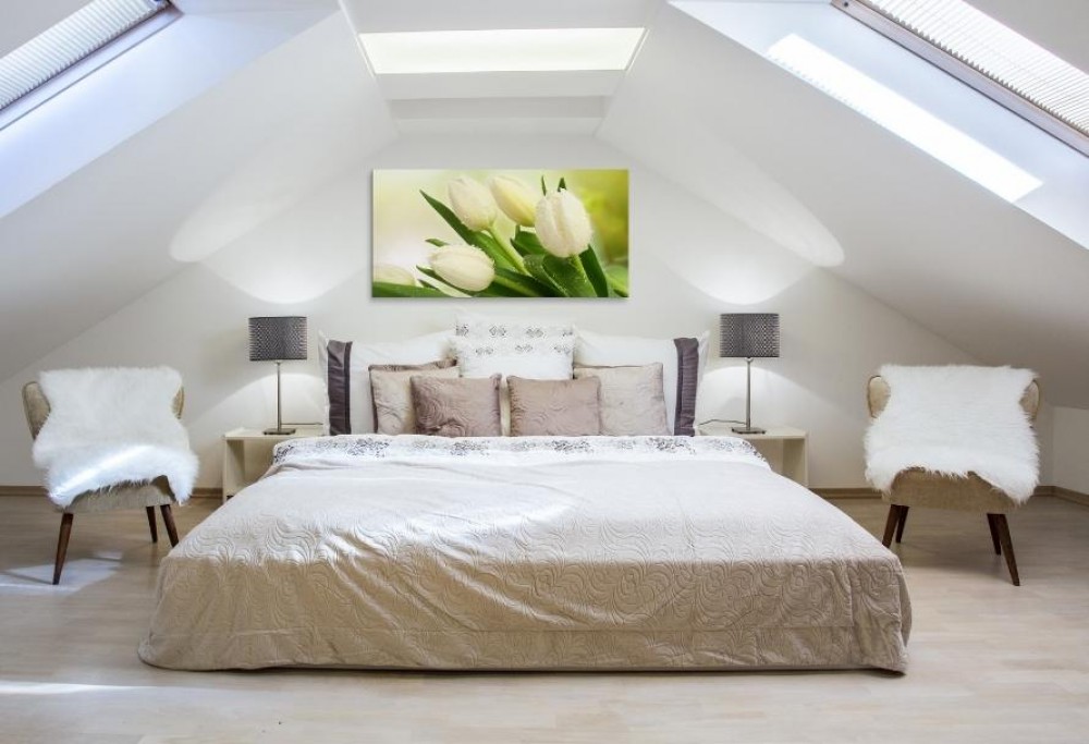 progettazione camera da letto mansardata
