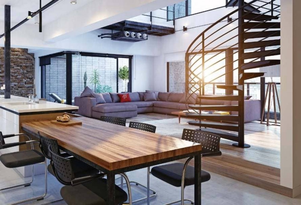 come organizzare un soggiorno in stile loft