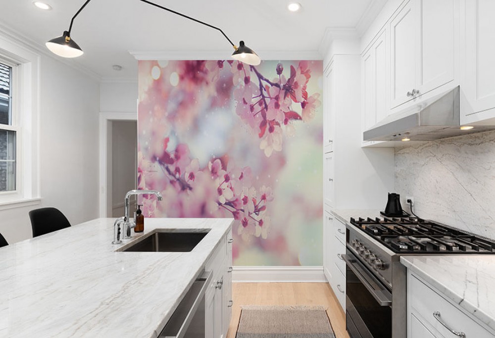 Il muro della cucina senza ristrutturazione