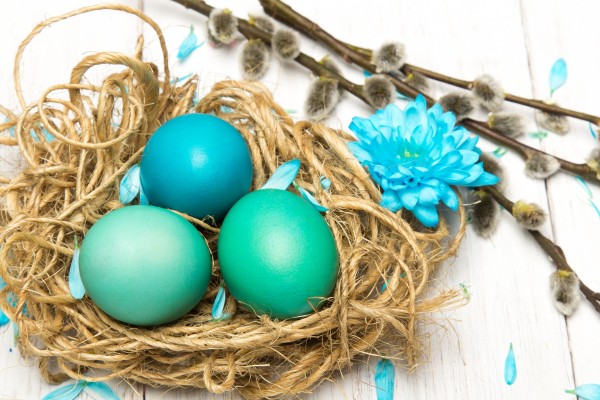 Pasqua su vetro - decorazioni pasquali moderne