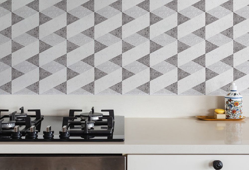 Il muro della cucina senza ristrutturazione