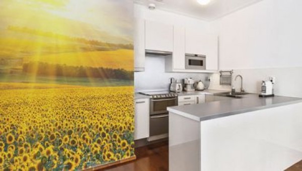 Una piccola cucina decorata con idee